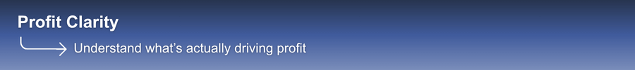 Profit Clarity - Understand what's actually driving profit